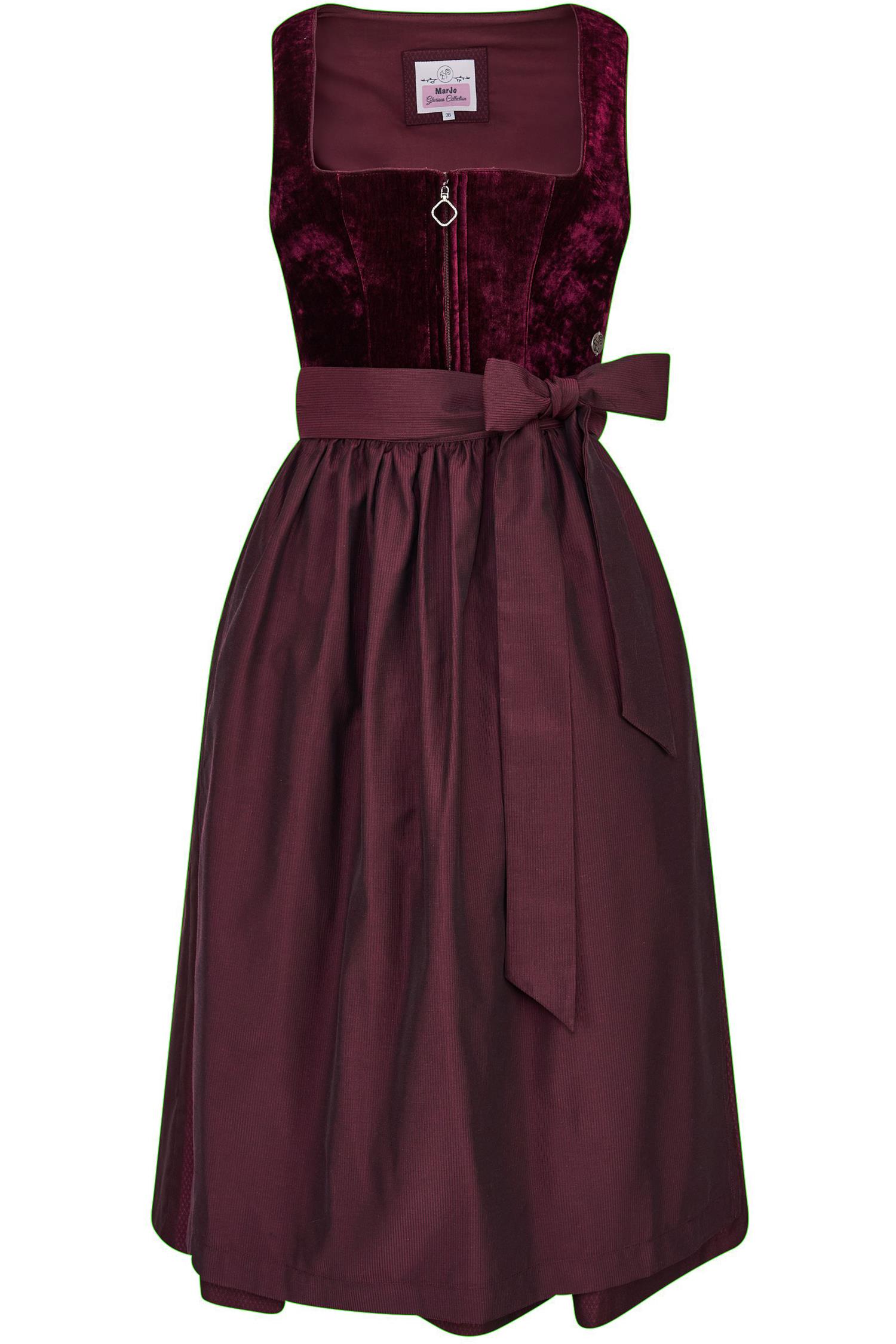 MarJo Dirndl Kirchham in Dunkelrot 